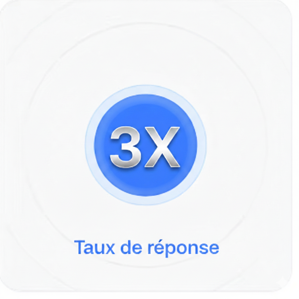 3x taux de réponse
